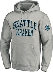 FANATICS Men's Fanatics Heather Gray Seattle Kraken Big & Tall Fleece Pullover Hoodie