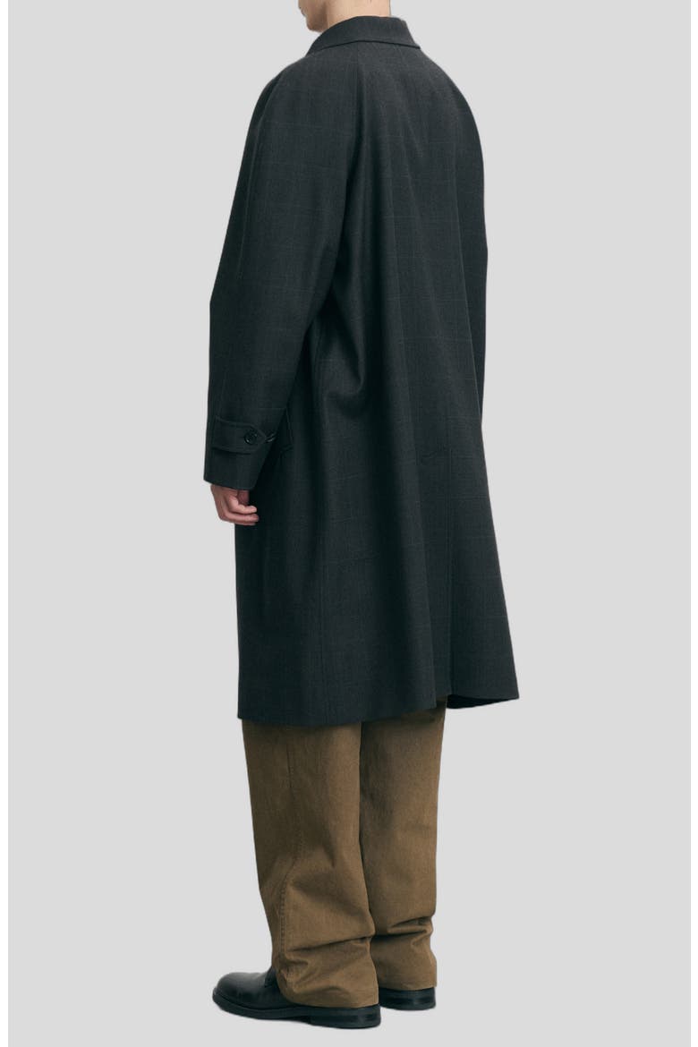 Gender Inclusive H-Line Wool Mac Coat, Alternate, color, BROWN CHECK