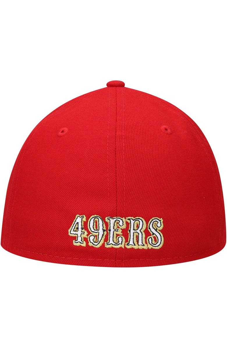 New Era Men's New Era Scarlet San Francisco 49ers Omaha Low Profile 59FIFTY Fitted Hat, Alternate, color, Scarlet