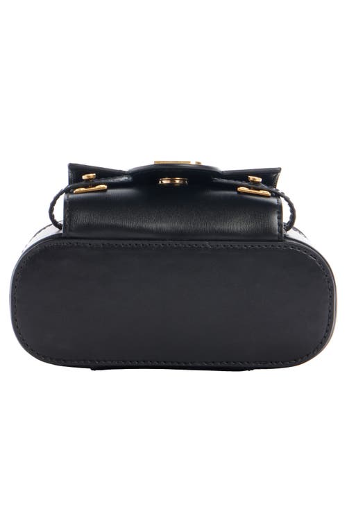 Balmain B-buzz Leather Vanity Crossbody Bag In 0pa Black