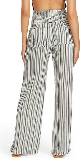 24ss soph「HIGH GAUGE WAVE STRIPE SLACKS」 Billabong New Waves Stripe Wide Leg Pants | Nordstrom