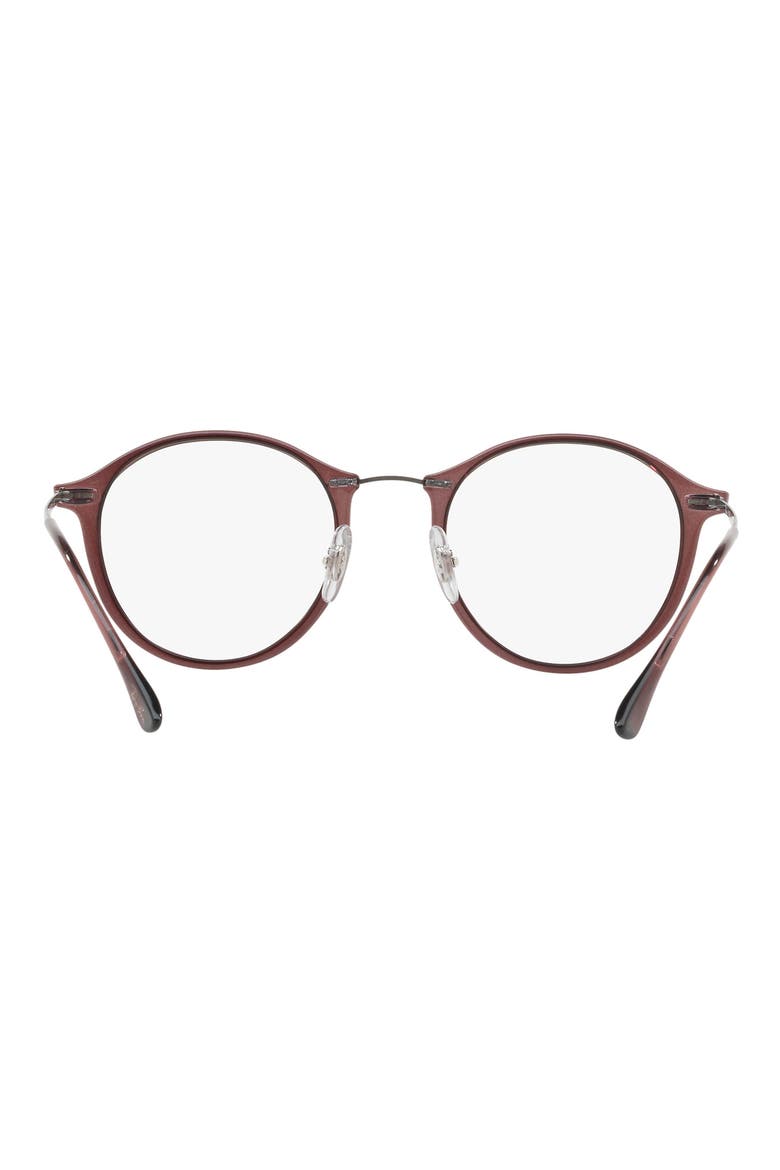 47mm Round Optical Glasses, Alternate, color, BORDEAUX