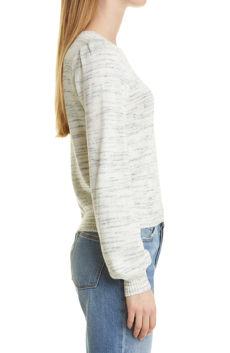 PAIGE Denise Space Dye Sweater, Alternate, color, Ivory/Blue Space Dye