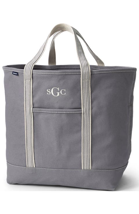 Open Top Canvas Tote Bag