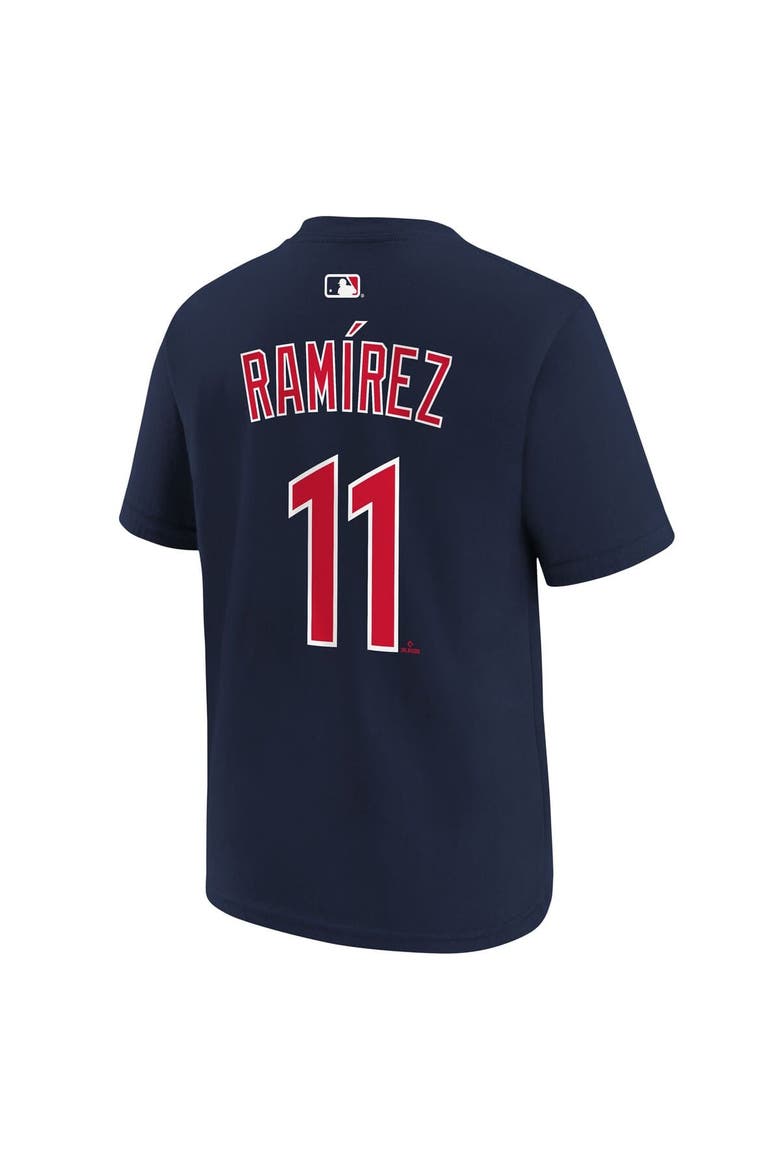 Youth Nike José Ramírez Navy Cleveland Guardians Name & Number T-Shirt, Alternate, color, Navy
