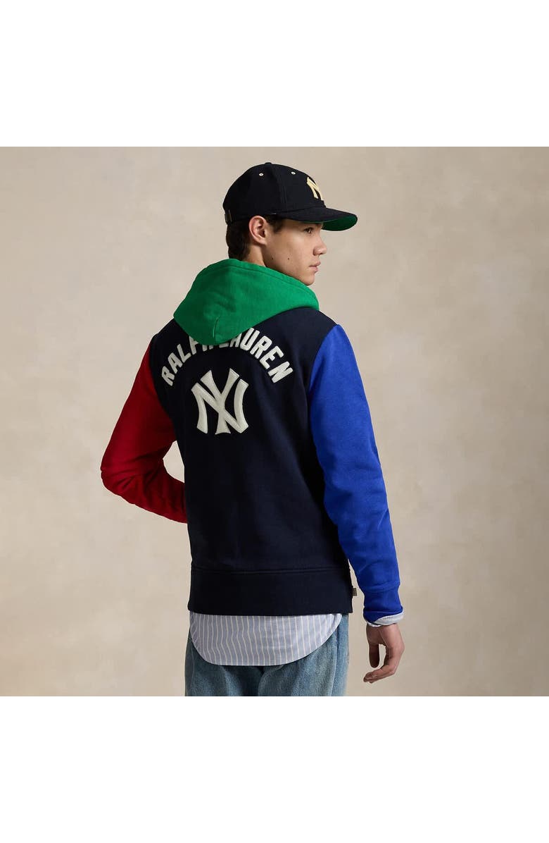 Polo Ralph Lauren Navy Yankees Cooperstown Collection Fleece Hoodie, Alternate, color,