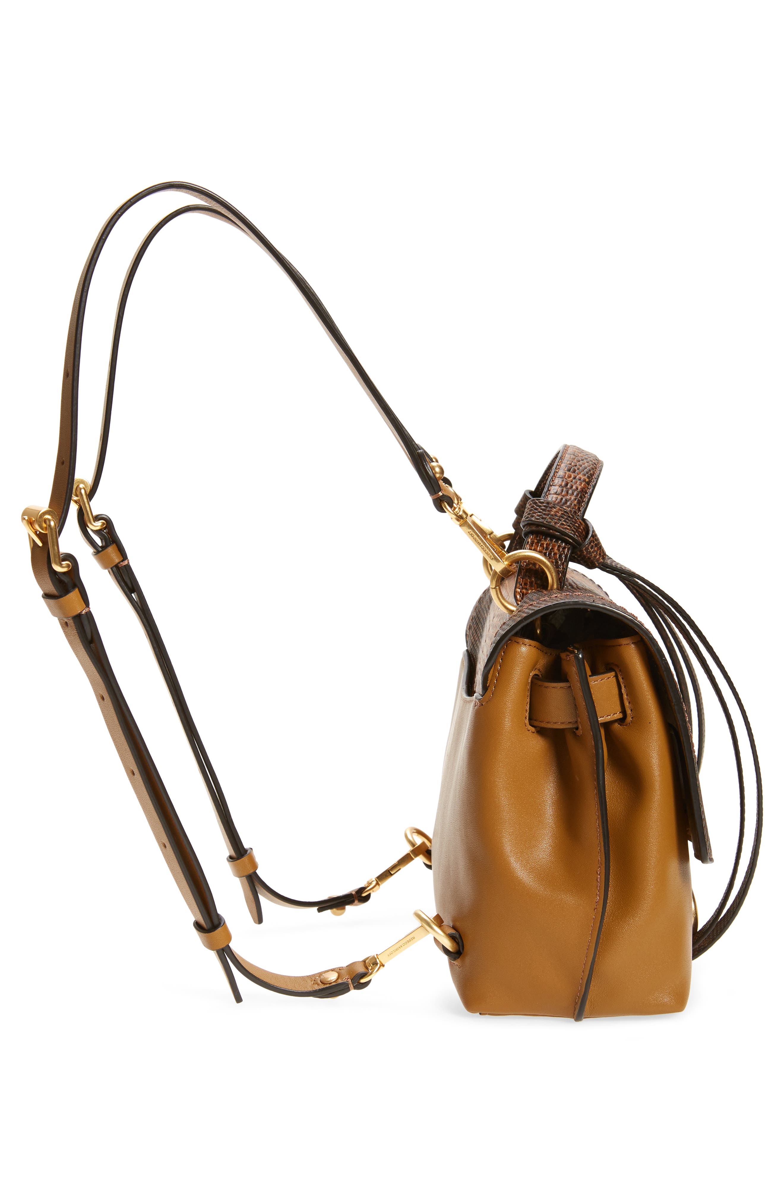 Rebecca Minkoff Medium Stella Convertible Leather Backpack, Alternate, color, 