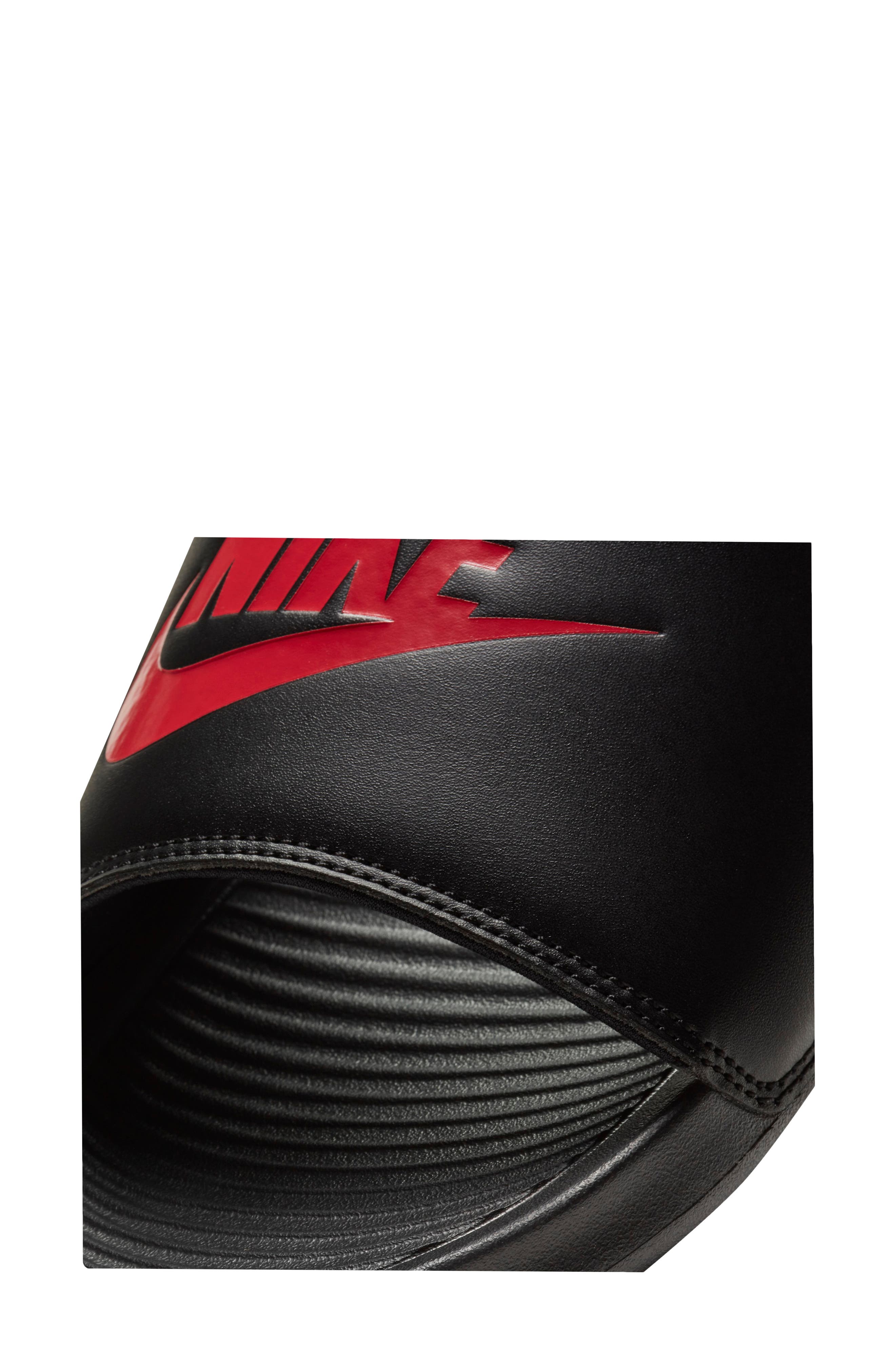 Nike Victori One Sport Slide, Alternate, color, Black/ University Red/ Black