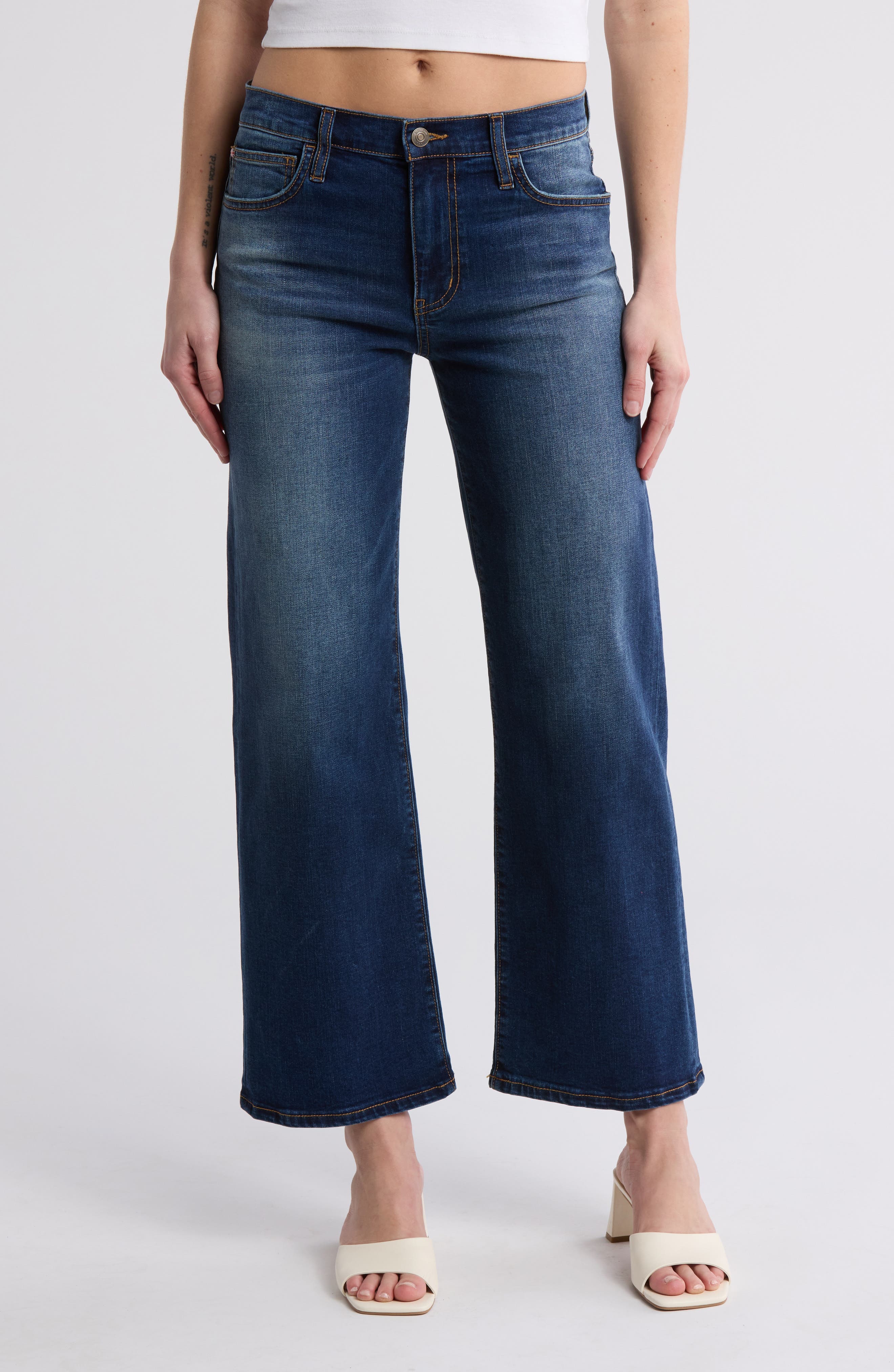 Hudson Jeans Rosalie High Waist Wide Leg Jeans