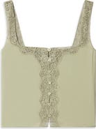 FRAME The Embroidered Crop Tank