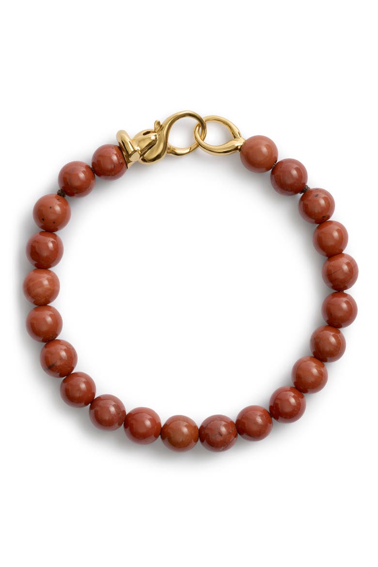 Ochre 18k Gold Vermeil Red Jasper Bracelet, Main, color, 18K GOLD VERMEIL / RED JASPER