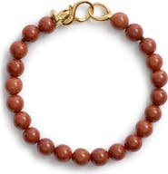 Monica Vinader Ochre 18k Gold Vermeil Red Jasper Bracelet