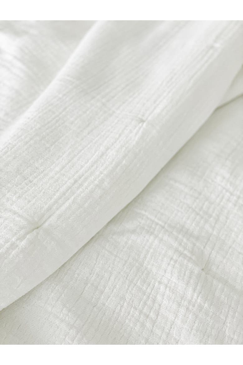 Easy Cotton Gauze Quilt & Pillow Set, Alternate, color, White