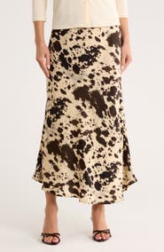 JASON WU Satin Finish Midi Skirt