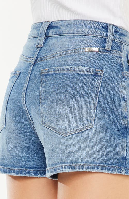 Kancan Keelan Cross Over Skort In Medium Wash