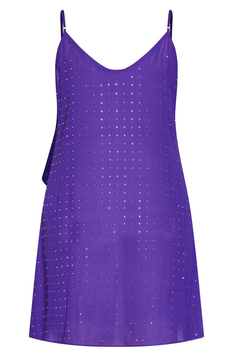 City Chic Tess Embellished High-Low Camisole, Alternate, color, Purple