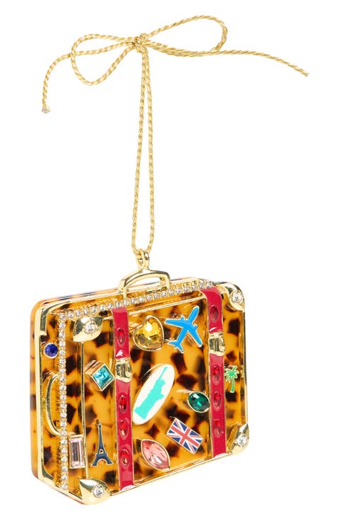 Away For The Holidays Suitcase Ornament