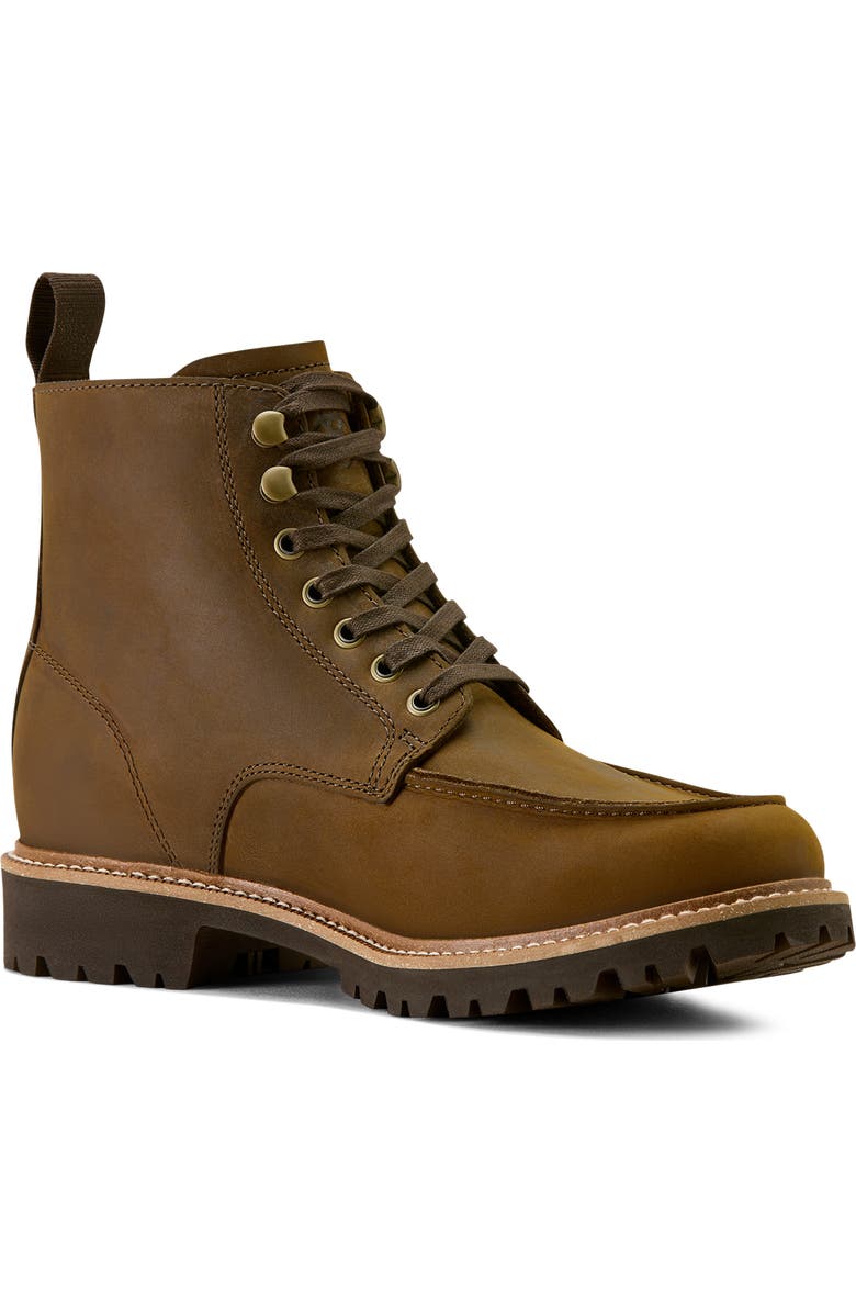 Ariat Split Rock Moc Toe Western Boot, Main, color, Distressed Dark Wheat