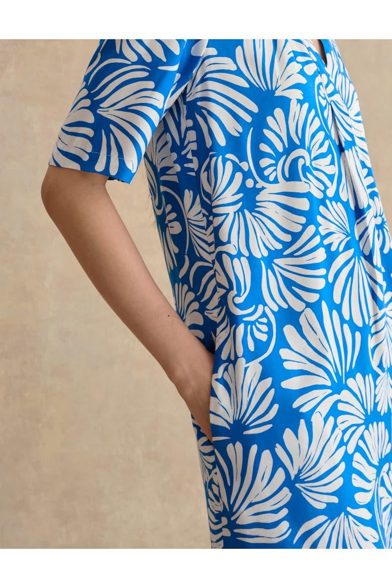 Lucille Knee-Length Shift Dress, Alternate, color, True Blue Ivory