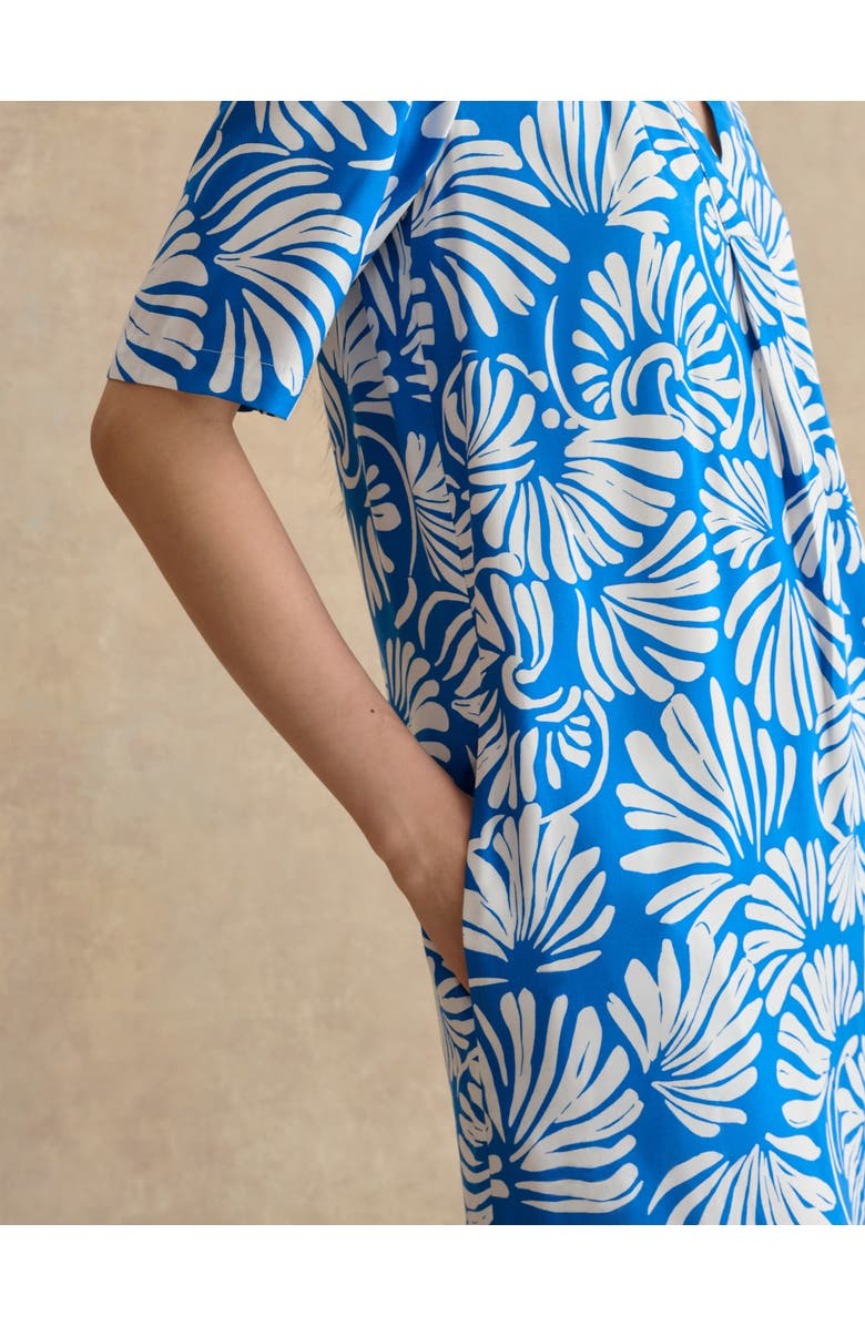 HOBBS LONDON Lucille Knee-Length Shift Dress, Alternate, color, True Blue Ivory