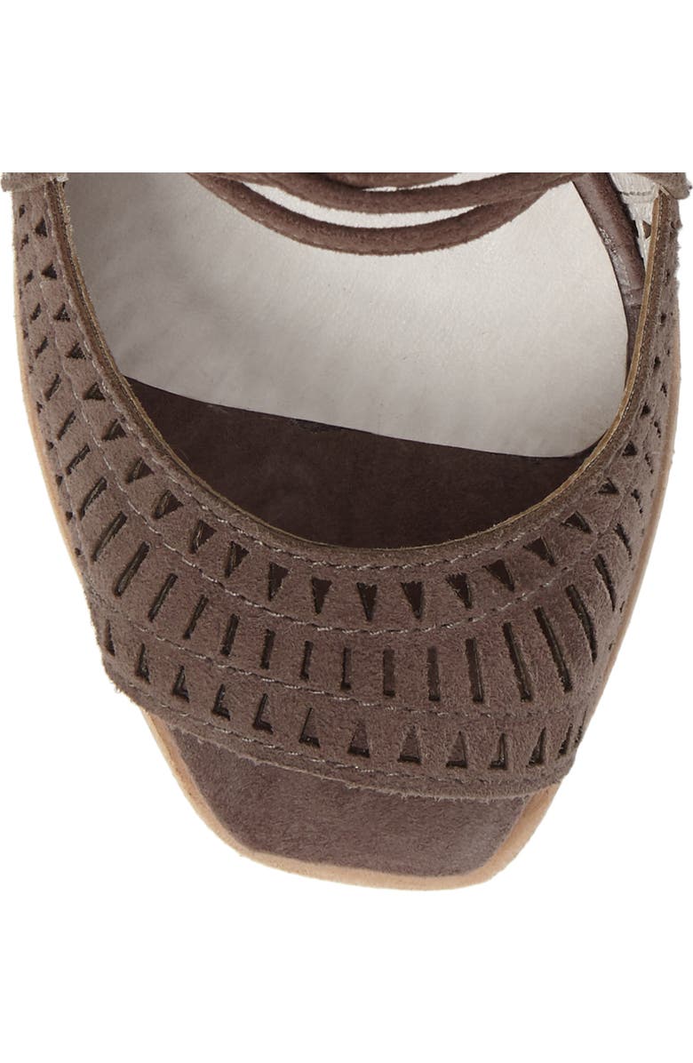 Jeffrey Campbell Rayos Perforated Wedge Sandal, Alternate, color,