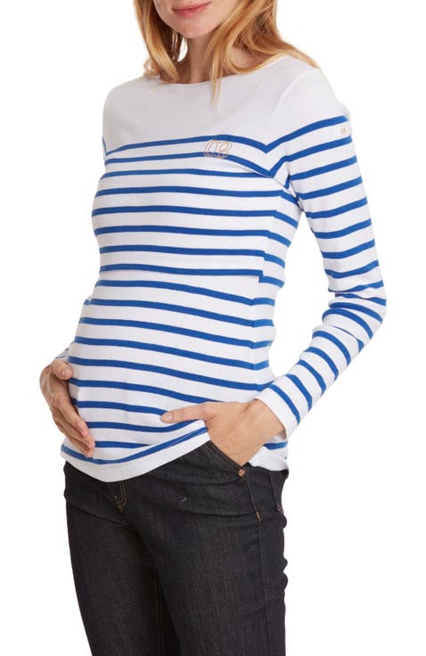 Benodet Maternity and nursing sailor shirt