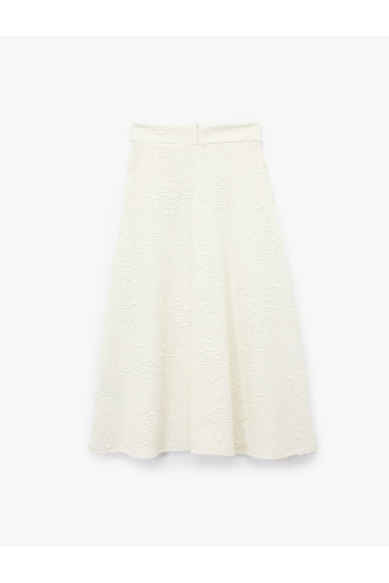 Maxi Flared Skirt, Alternate, color, ECRU
