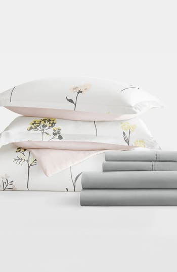 Homespun Bundle Duvet Set In Pink