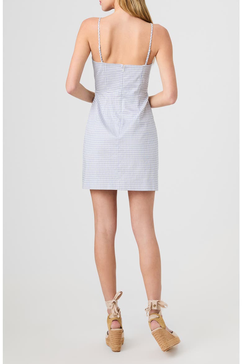 Plaid Sheath Minidress, Alternate, color, SUMMER WHITE-INDIGO