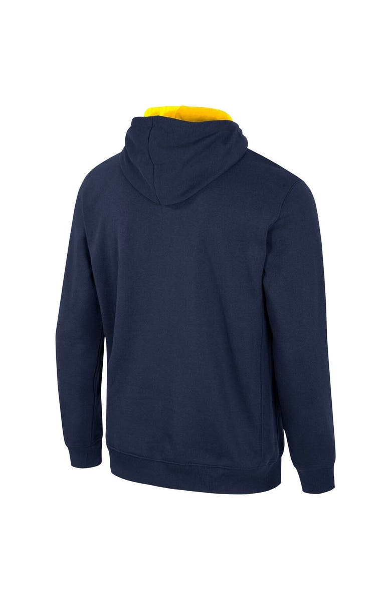 COLOSSEUM Men's Colosseum Navy Michigan Wolverines Half-Zip Hoodie, Alternate, color, Navy