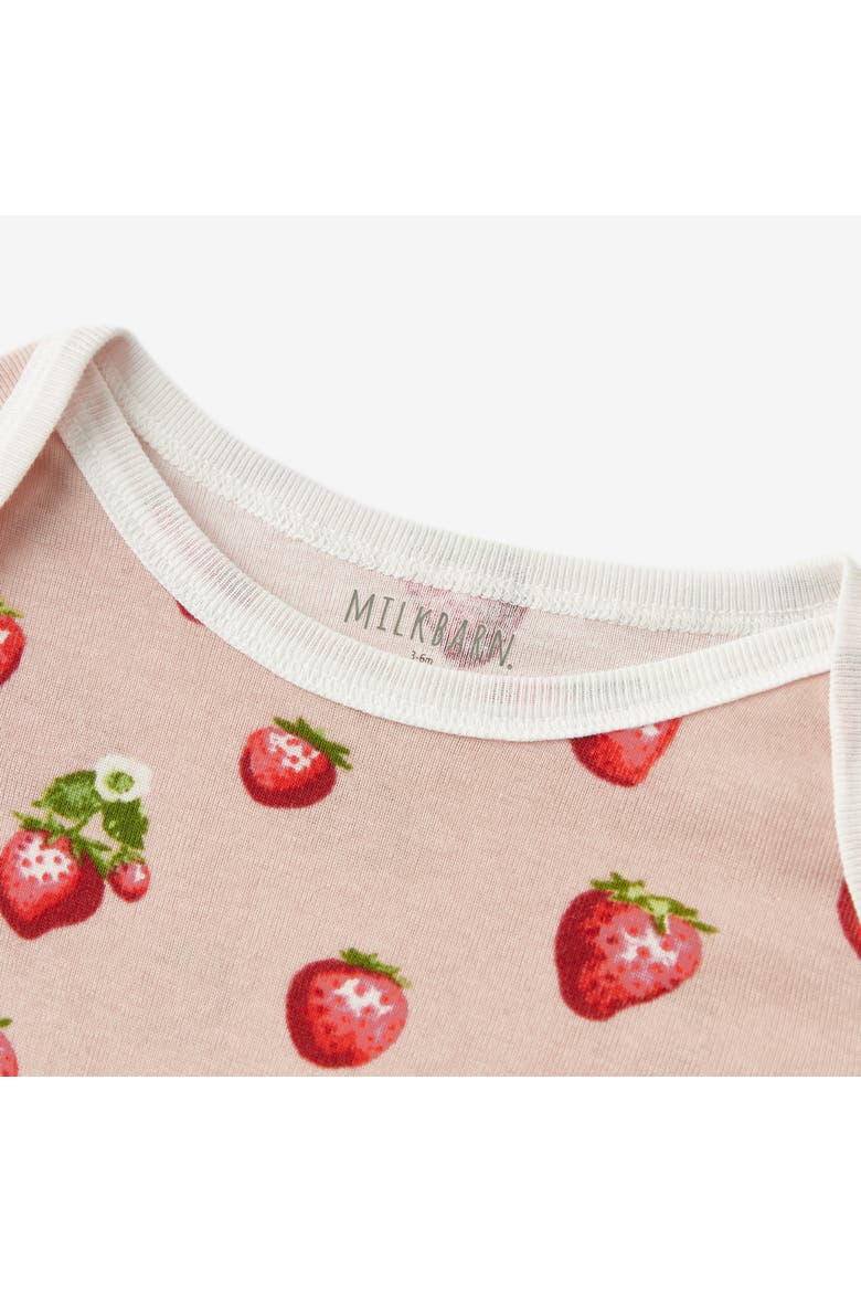 Organic Cotton One Piece, Alternate, color, Strawberry