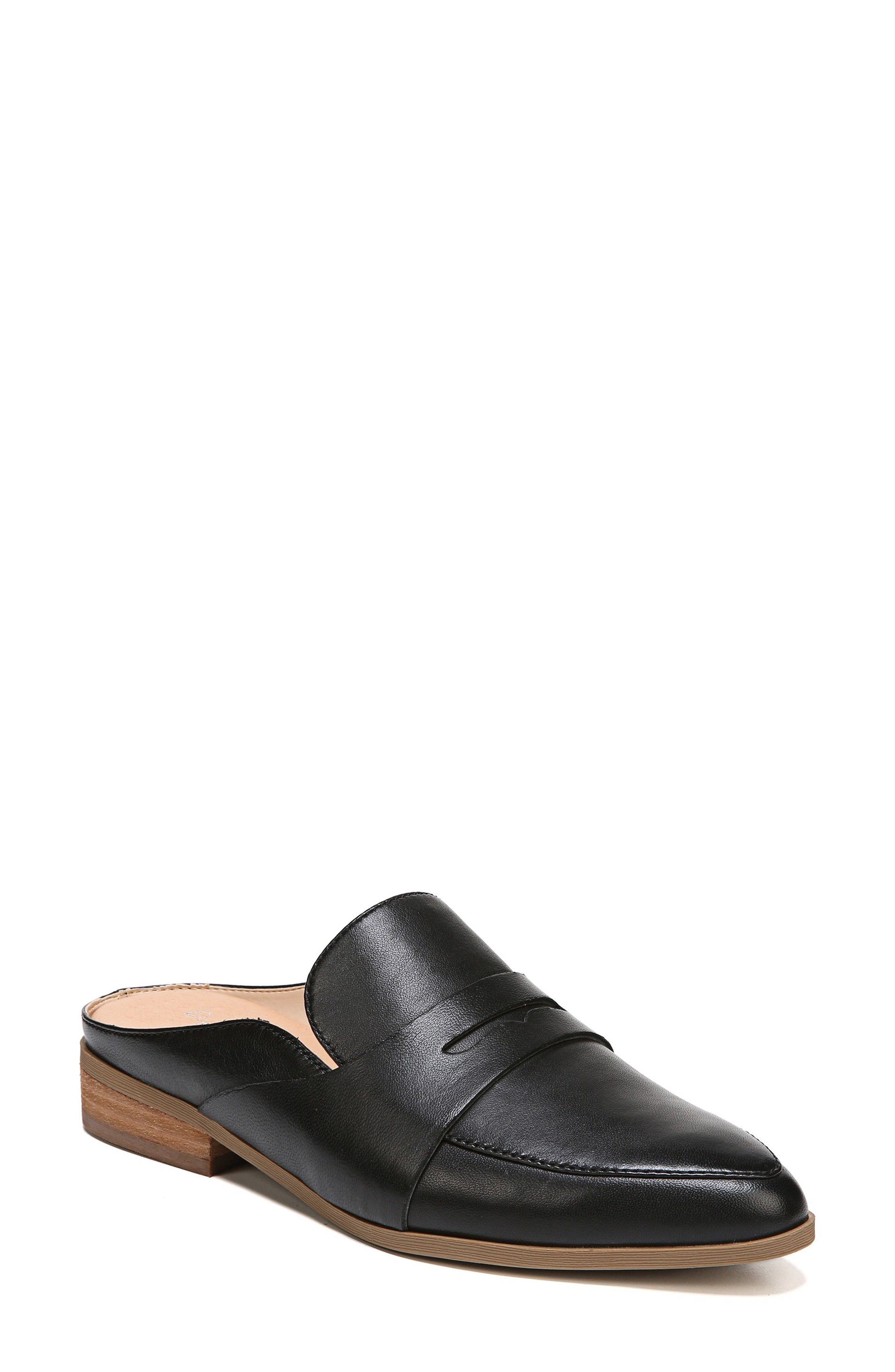 Eden Mule, Main, color, BLACK LEATHER