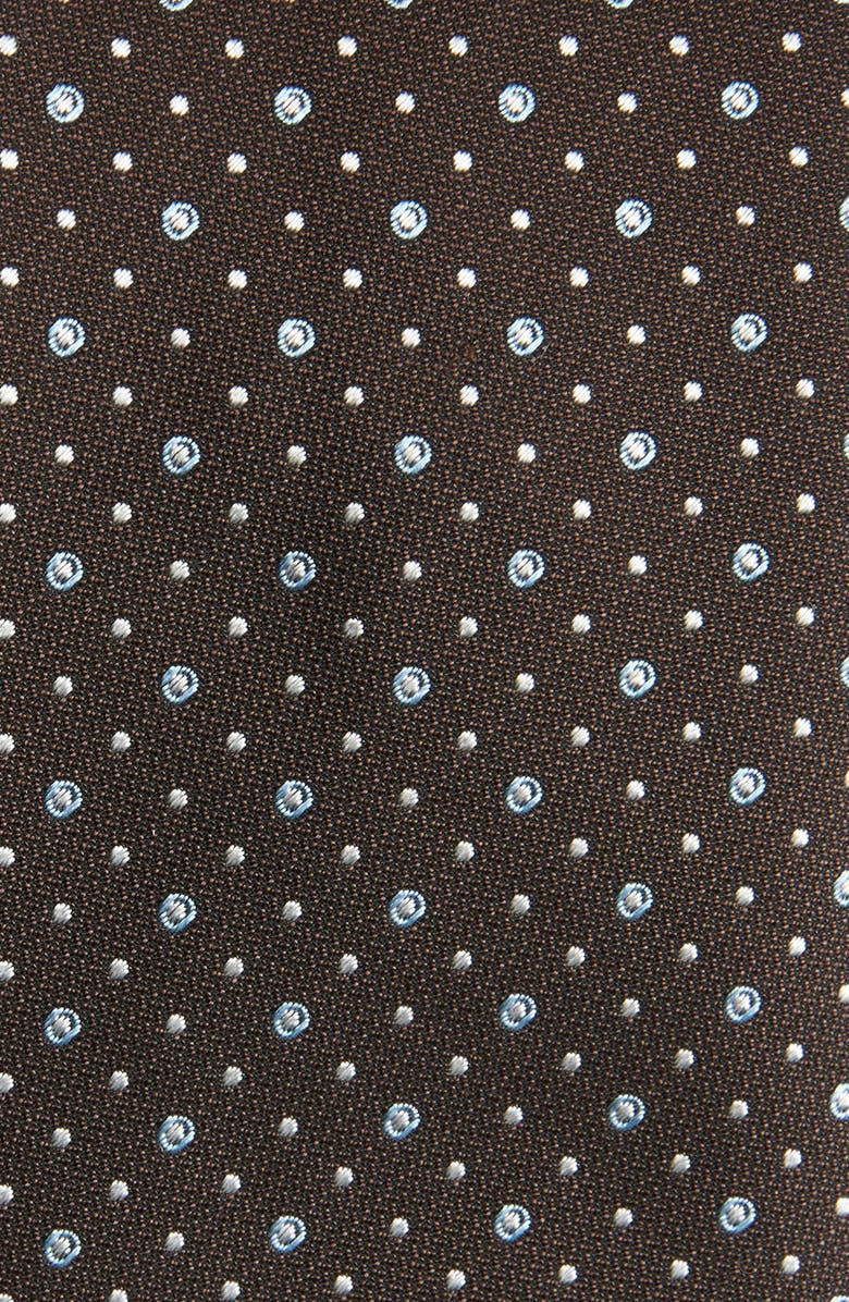 BOSS Medallion Silk Blend Tie, Alternate, color, Dark Brown