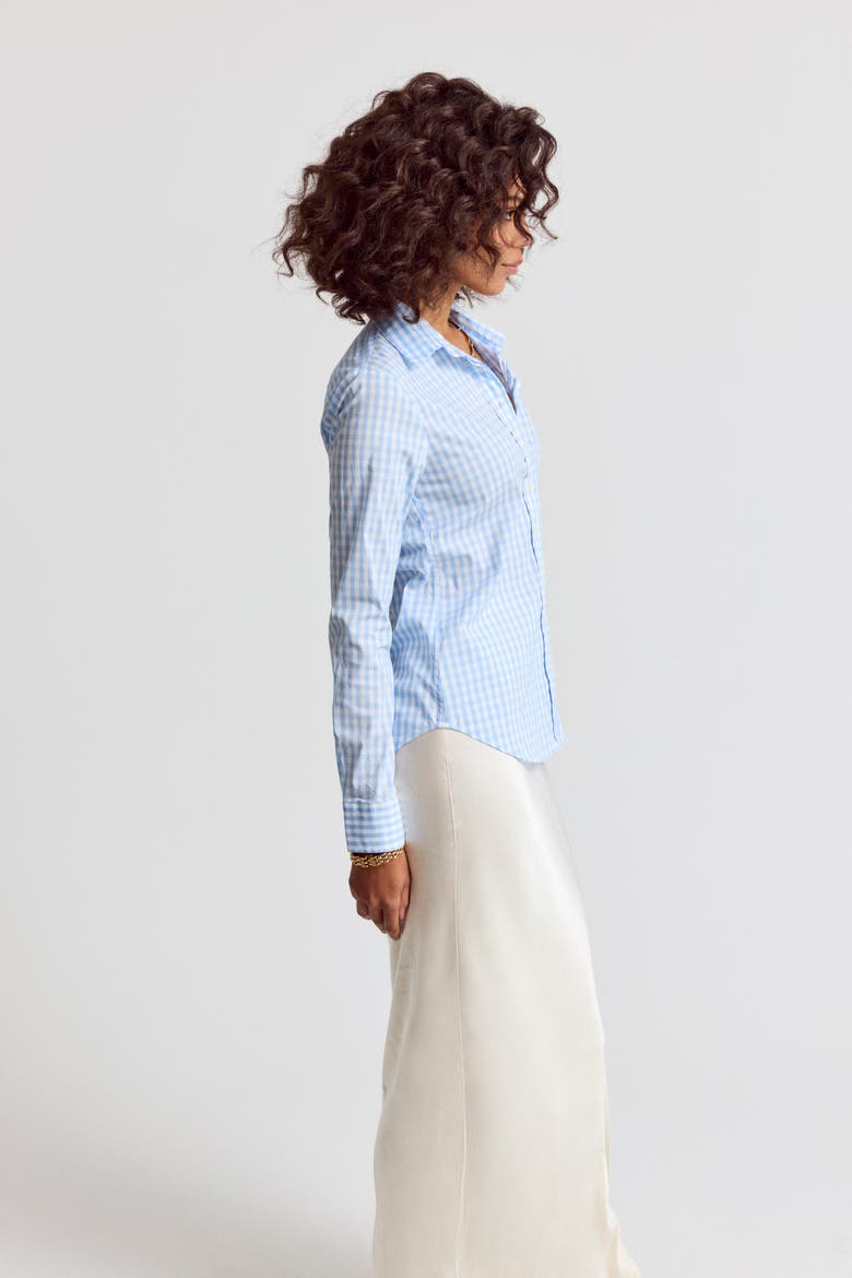 The Icon Shirt in Large Check, Alternate, color, Sky Blue