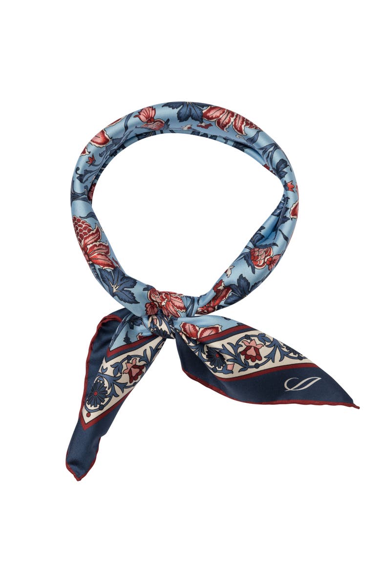 Elizabetta Carrara - Hand Rolled Silk Neckerchief for Men, Alternate, color, Blue And Pink