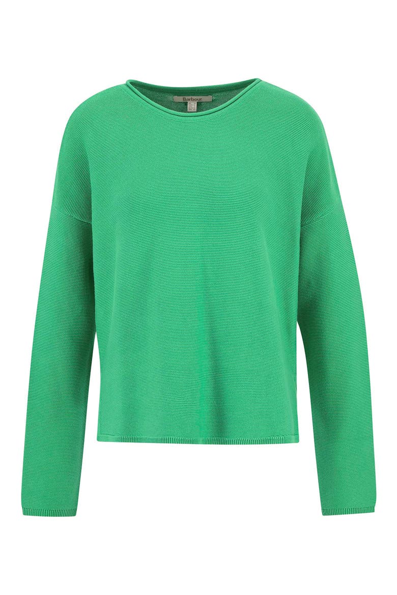 Marine Relaxed Fit Cotton Sweater, Alternate, color, KELLY GREEN
