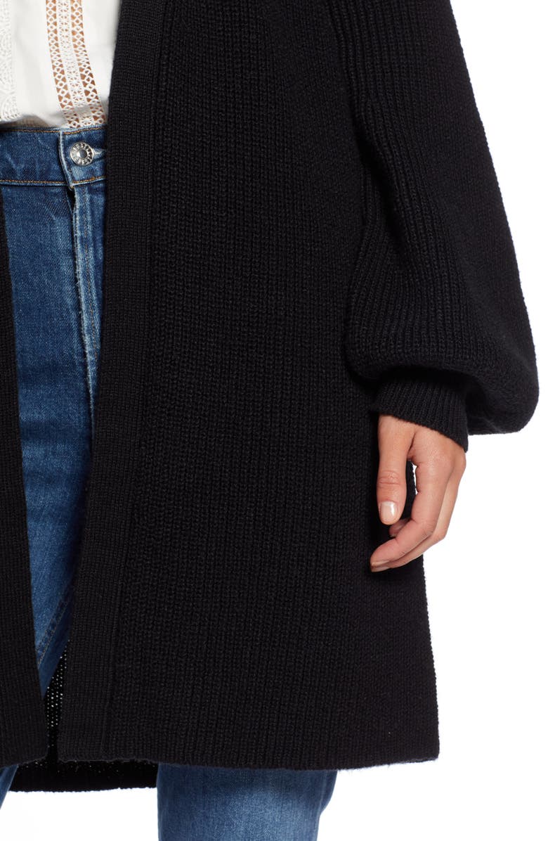 Halogen<sup>®</sup> Long Blouson Sleeve Cardigan, Alternate, color, 