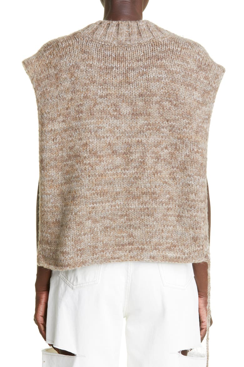 Alpaca, Cotton & Wool Sweater Vest, Alternate, color, ANTHRACITE
