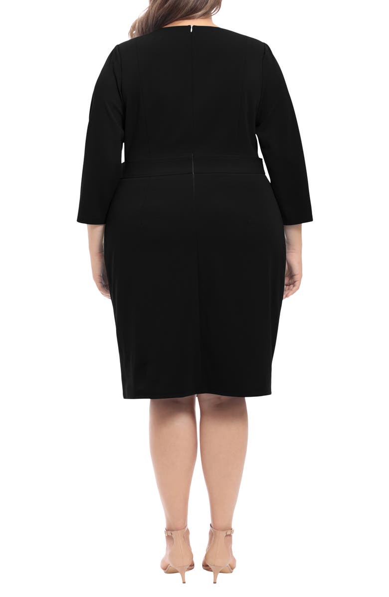 London Times Side Tab Sheath Dress, Alternate, color, 