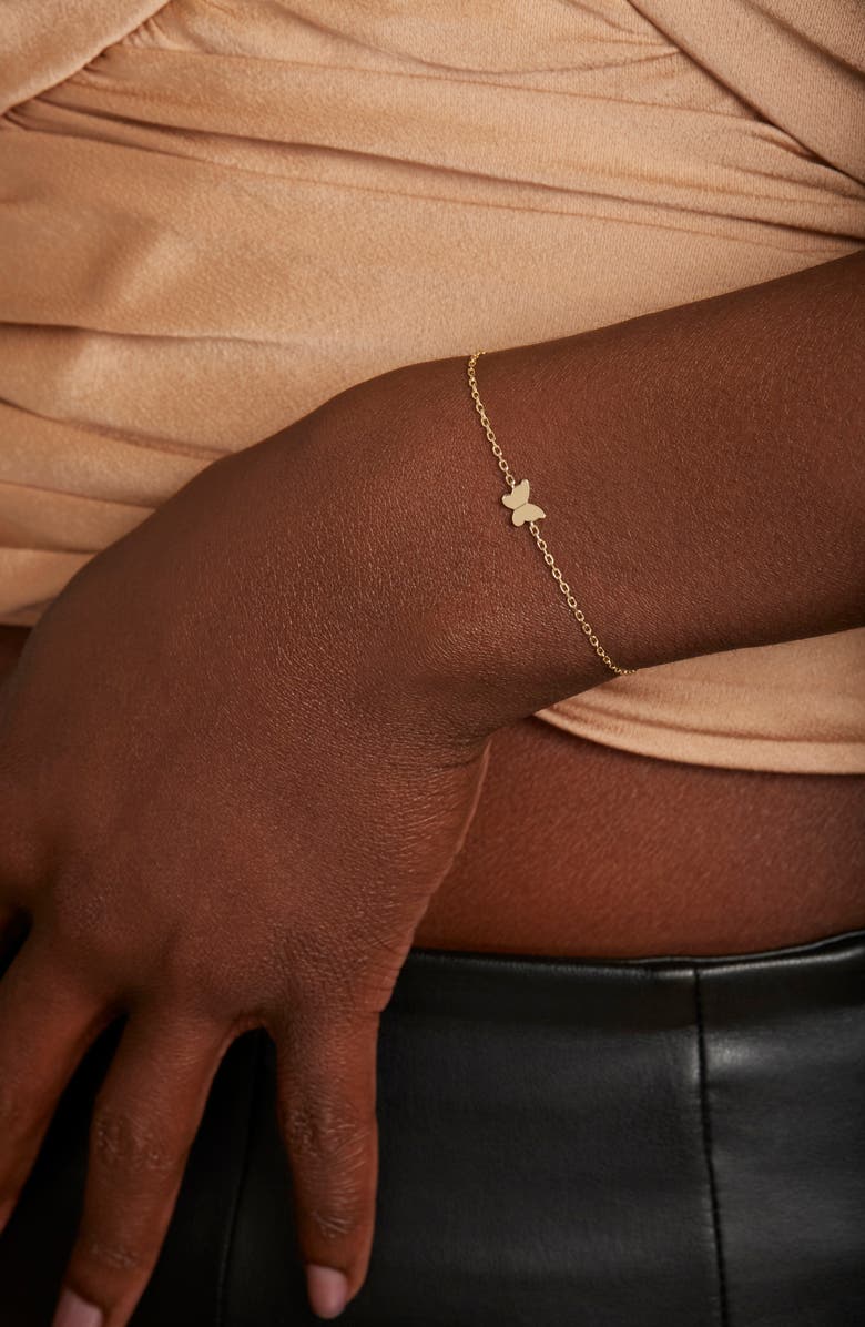 STONE AND STRAND Butterfly Pendant Bracelet, Alternate, color, 