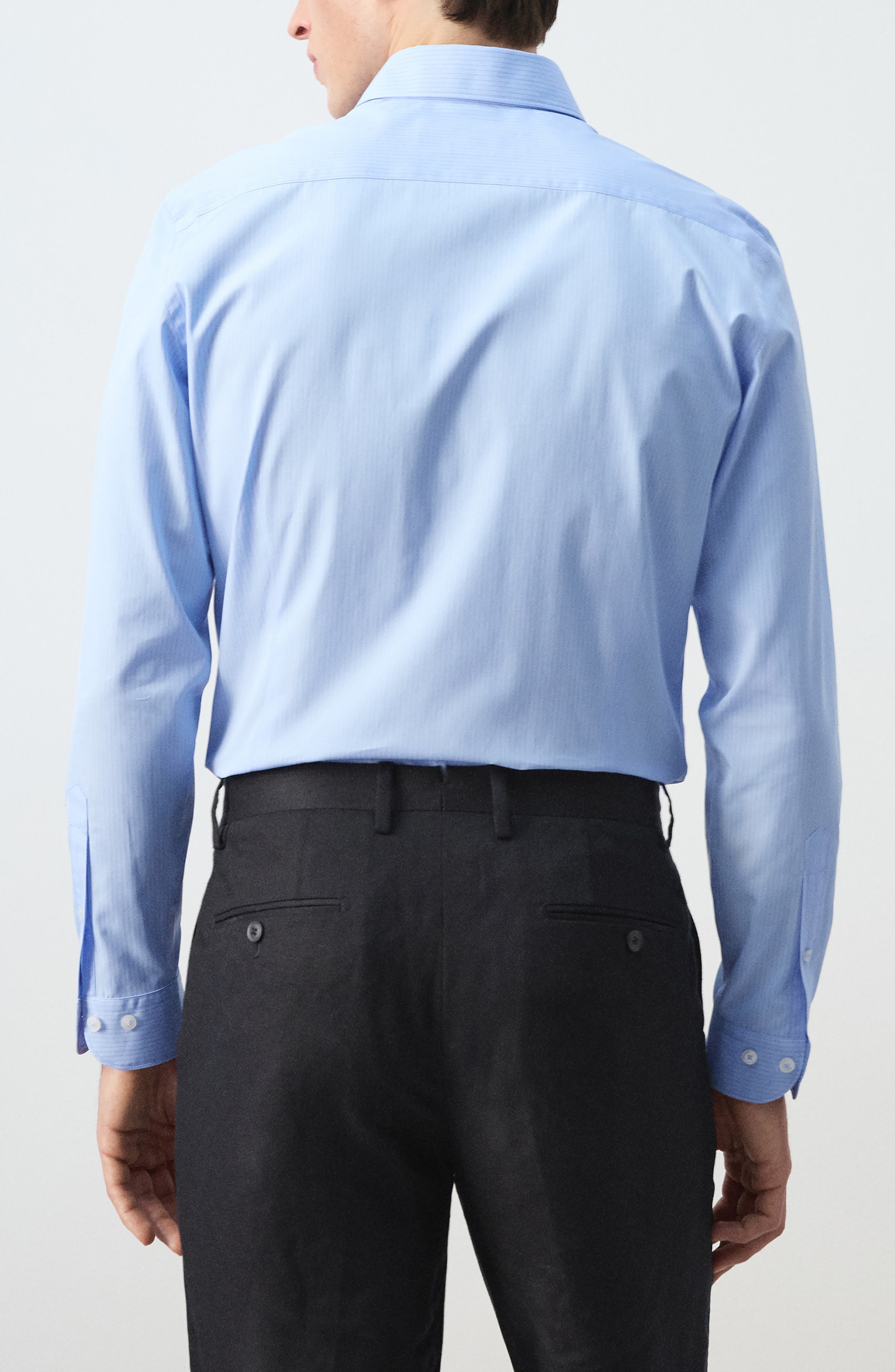 Slim Fit Stripe Cotton Button-Up Shirt - image 4