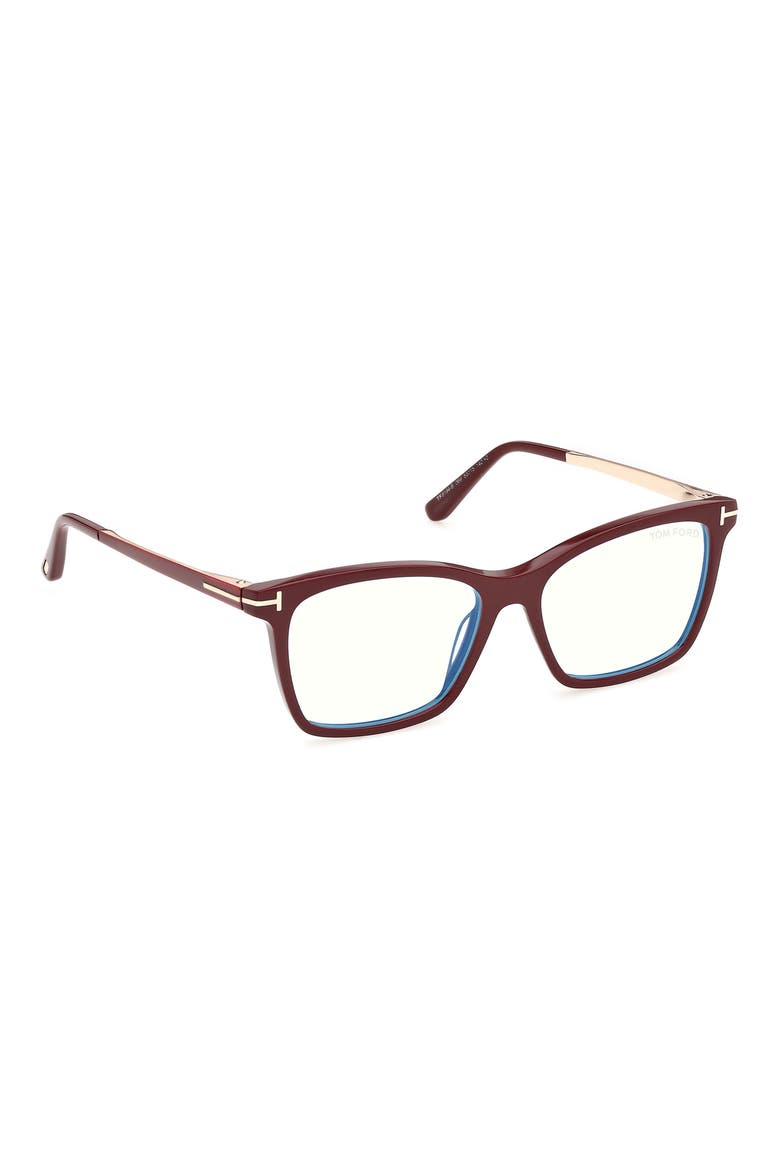 53mm Rectangular Optical Frames, Alternate, color, SHINY TEAL PALL T BLUE BLOCK