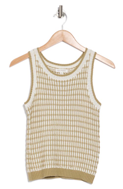BLU PEPPER BLU PEPPER STRIPE KNIT SLEEVELESS SWEATER