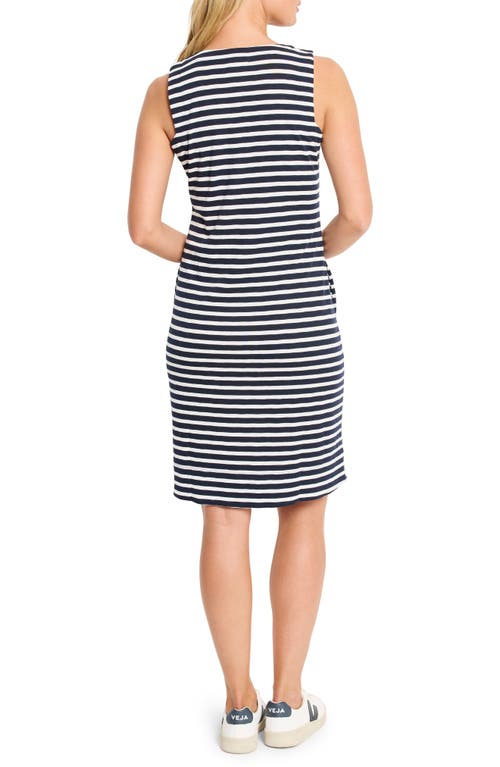 Shop Nzt By Nic+zoe Stripe Sleeveless Cotton & Modal Tank Dress