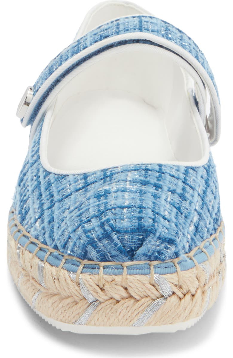 KARL LAGERFELD PARIS Mikai Mary Jane Espadrille Flat, Alternate, color, Cornflower Blue