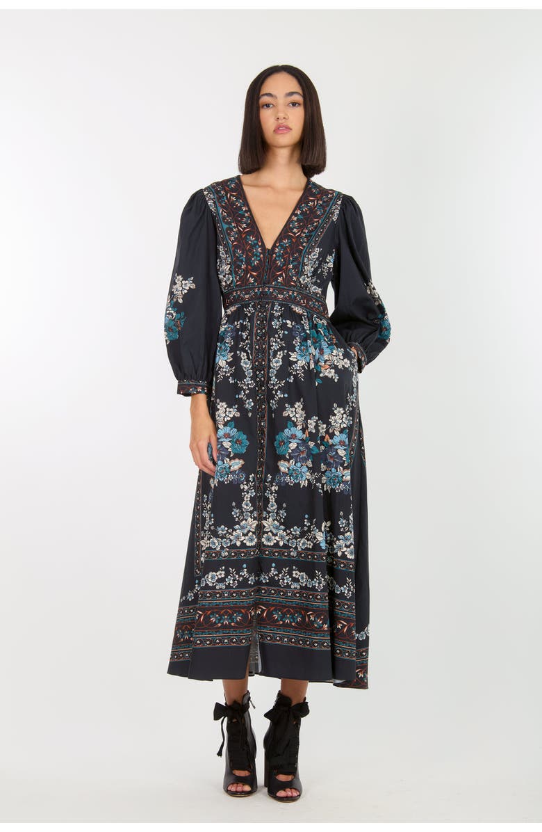 Super Natural by Secret Mission Zaria Dress, Main, color, Dark Navy Floral