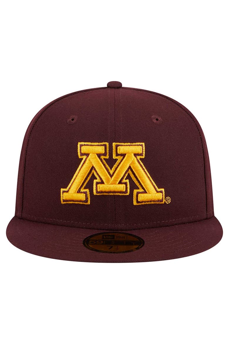 Men's New Era Maroon Minnesota Golden Gophers 59FIFTY Fitted Hat, Alternate, color, Maroon