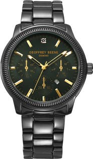 GEOFFREY BEENE Gen Diamond Bracelet Watch, 41mm