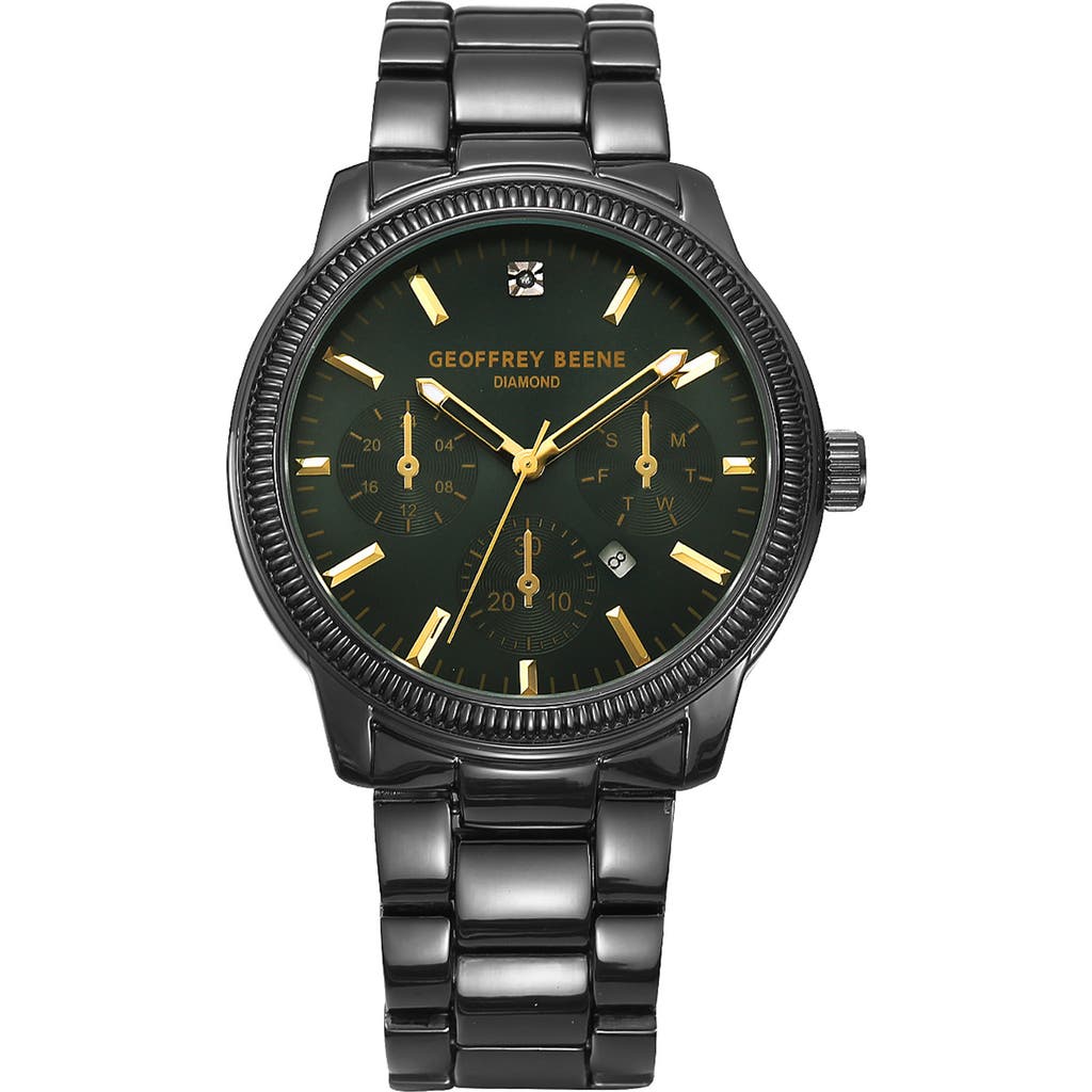 Geoffrey Beene Gen Diamond Bracelet Watch, 41mm In Gray