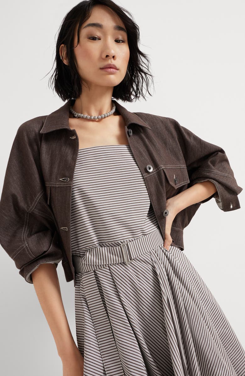 Brunello Cucinelli Bubble Hem dress, Alternate, color, 